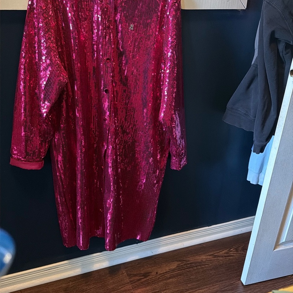 Teddy Fresh Fuchsia Sequin  Jacket dress